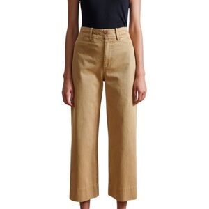 NWOT Apiece Apart Chino Merida Camel Wide Leg Crop Pant Sz 12